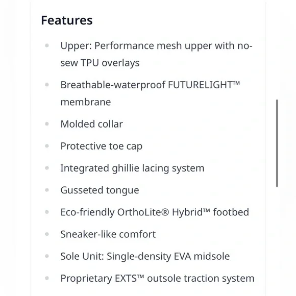 The North Face Men's Activist Mid Futurelight Hiking Trail Boots - Picture 10 of 10